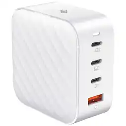 Walmart TekYa 120W GaN 4-USB Port Wall Charger - White offer