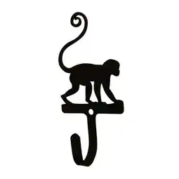 Walmart Village Wrought Iron WH-281-S Monkey Wall Hook, Small offer