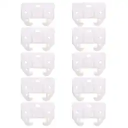 Walmart Yage 10pcs Plastic Drawer Track Guides Slides Replacement Furniture Parts (White) offer