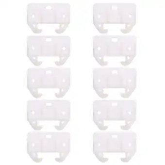 Walmart Yage 10pcs Plastic Drawer Track Guides Slides Replacement Furniture Parts (White) offer