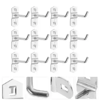 Walmart LEXSOMEO 12 pcs Pegboard Hooks Wall Pegboard Storage Hooks Metal Pegboard Hanging Hooks for Tools offer