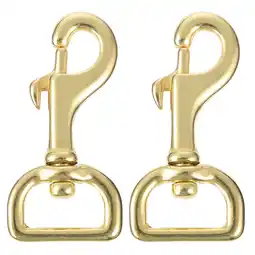 Walmart 2Pcs Brass Swivel Bolt Snap Hooks Swivel Eye Single Ended Scuba Diving Clips offer