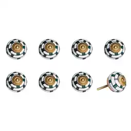 Walmart 1.5 X 1.5 X 1.5 Hues Of Green, White And Gold 8 Pack Knob-It offer