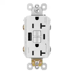 Walmart Legrand 2097Trusbac Radiant 20 Ampere Gfci Tamper Resistant Electrical Outlet - White offer