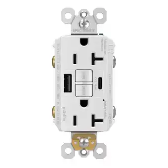 Walmart Legrand 2097Trusbac Radiant 20 Ampere Gfci Tamper Resistant Electrical Outlet - White offer