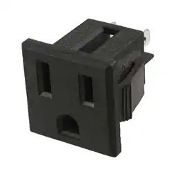 Walmart REGALWOVEN US Plug 125V 15A Panel Mount Outlet Power Socket Black offer