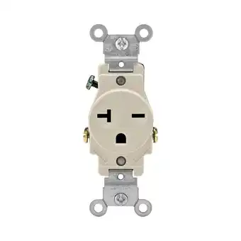 Walmart Leviton Mfg R56-05821-0TS Light Almond 20 Amp Single Outlet Receptacle offer