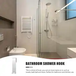 Walmart Zcyifa Bathroom Shower Hook Bathroom Shower Hook Double Towel Hook Glass Shower Door Hook Metal Hook offer