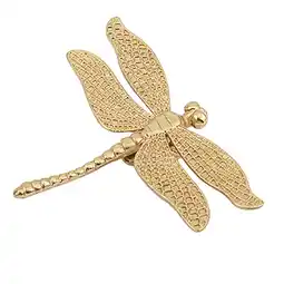 Walmart NUOLUX 1Pc Dragonfly Knob Brass Drawer Knob Decorative Drawer Pull Home Decoration offer