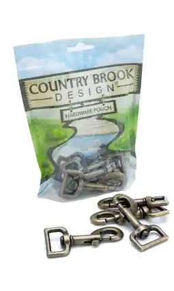 Walmart Country Brook Design 1 inch Antique Brass Swivel Snap Hooks, 10 Pack offer