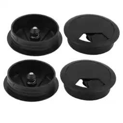 Walmart Desk Grommet 2 Inch, Plastic Desk Wire Cord Cable Hole Cover Grommet - 4 Packs, Black offer