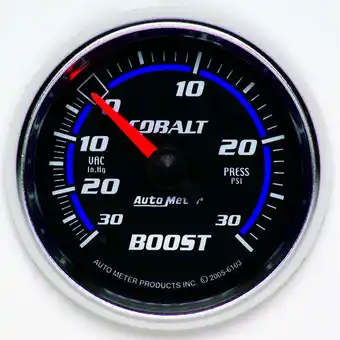 Walmart AutoMeter 6103 Cobalt Mechanical Boost/Vacuum Gauge offer