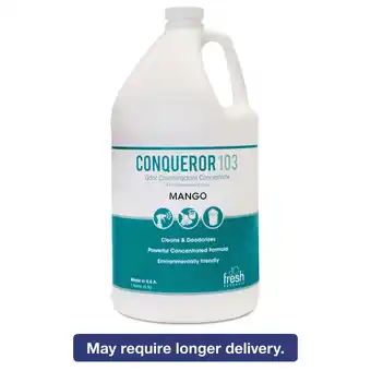 Walmart Conqueror 103 Odor Counteractant Concentrate Mango 1 gal Bottle 4/Carton 103GF000I004M04 offer