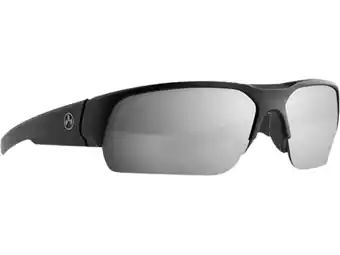 Walmart Magpul Men's Helix Polarized Sunglasses Matte Black Frame Silver Mirror Lens offer