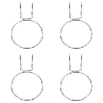 Walmart 4Pcs Pegboard Rings Display Board Hanging Hooks Pegboard Cup Hooks Hanger offer