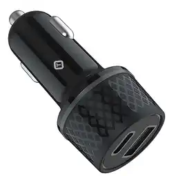 Walmart TekYa 43W Power Delivery USB-C and USB-A Dual Port Car Charger Head - Black offer