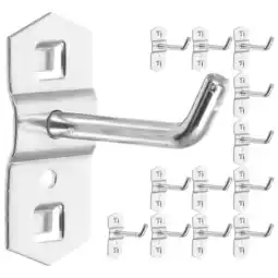 Walmart 12 pcs Pegboard Hooks Wall Pegboard Storage Hooks Metal Pegboard Hanging Hooks for Tools offer