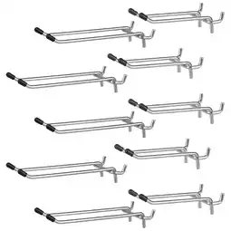 Walmart G.Core 10-Pack Pegboard Hooks for Garage Retail Display Craft Room Organization, Painted offer