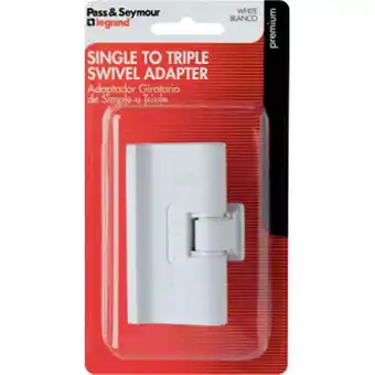 Walmart Legrand Pass & Seymour 15AWHT Swiv TPL Adapter 5 Pack offer