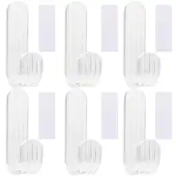 Walmart 6pcs Punch Free Hook Self Adhesive Wall Hooks Acrylic Hooks Over the Door Hook offer