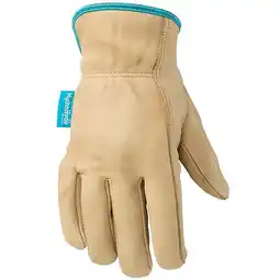 Walmart Women's Water-Resistant Leather Work Gloves, HydraHyde, Medium Wells Lamont 1167M offer