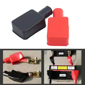 Walmart High Quality Pair Battery Terminal Covers Classic Car - Positive & Negative offer