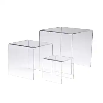 Walmart Set of 3 Clear Acrylic Large Display Risers (Pack of 6) offer