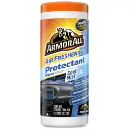 Walmart Armor All Air Freshening Protectant Wipes - Cool Mist Scent (25 count) offer