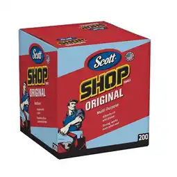 Walmart Scott 75190 Original Shop Towels, Blue, 200-Count offer