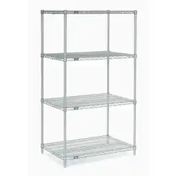 Walmart Nexel Industries Epoxy 21 x 54 x 63 in. Starter Shelf Unit - Silver offer