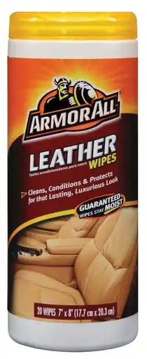 Walmart Armor All 8132326 Leather Cleaner, Assorted - 20 Wipes offer