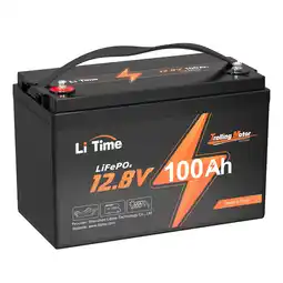 Walmart LiTime 12V 100Ah TM LiFePO4 Lithium Battery Low Temp Protection Deep Cycle Trolling Motors Battery offer