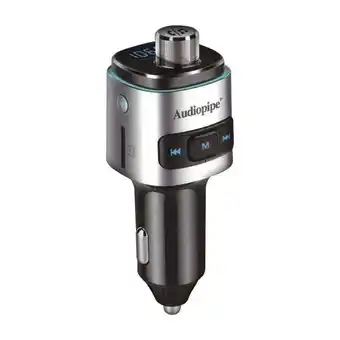 Walmart Audiopipe 3 in 1 Bluetooth Car Charger with FM Transmitter offer