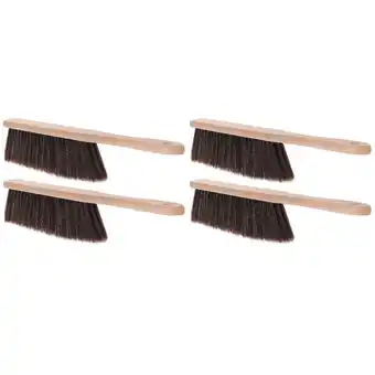 Walmart 4 pcs Handheld Small Wooden Broom Soft Bristle Cleaning Brush Small Broom for Desk Bed Car Keyboard offer