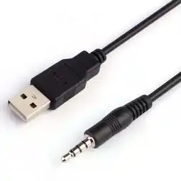 Walmart 3.5mm AUX Audio To USB 2.0 Male Charge Cable Adapter Cord For Car MP3 offer