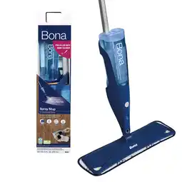 Walmart Bona Spray Mop for Hardwood Floors, with Refillable Cartridge & Washable Microfiber Pad offer