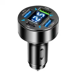 Walmart 4 USB Port Super Fast Car Charger Adapter For Android Cell Phone iPhone K49C A1Q8 offer