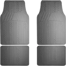 Walmart Armor All Floor Mat 4-Piece Rubber, Grey offer