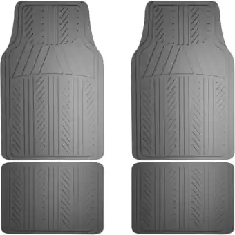 Walmart Armor All Floor Mat 4-Piece Rubber, Grey offer