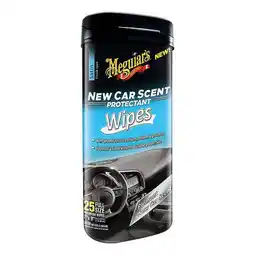 Walmart Meguiar's G4200 New Car Scent Protectant Wipes (25 Wipes) (2 Pack) offer