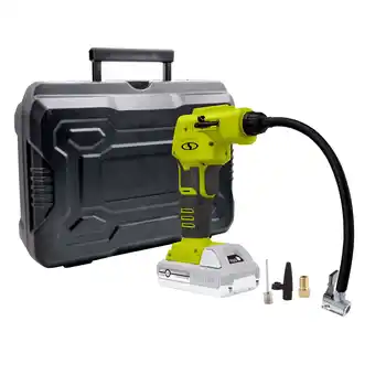 Walmart Auto Joe 24V Cordless Portable Air Compressor W/ Nozzle Adapters, 2.0-Ah Battery & Charger offer