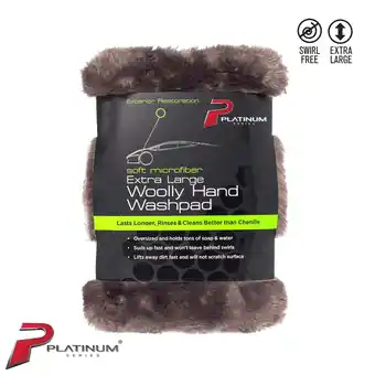 Walmart Platinum Series Extra Large Car Wash Microfiber Woolly Wash Pad offer