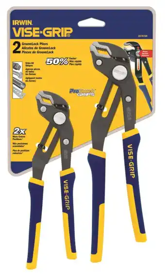 Walmart Irwin 2078709 2-Pc Groovelock Pliers Set offer