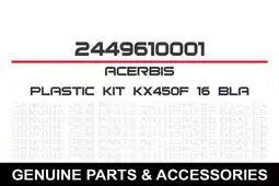 Walmart Acerbis Kawasaki Plastic Kit Kx450F '16 Black - 2449610001 offer