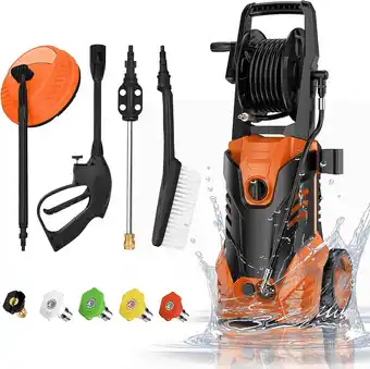 Walmart YouYeap 3000 PSI Electric Pressure Washer for Household, Great for Cars, Patios, Siding, Driveways offer