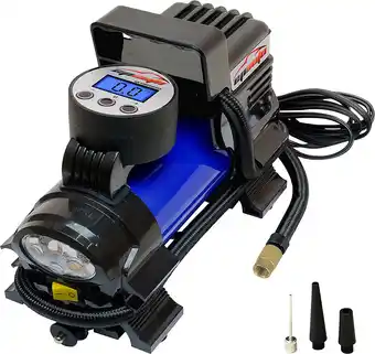 Walmart EPAuto 12V DC Portable Air Compressor Pump, Digital Tire Inflator, Blue offer