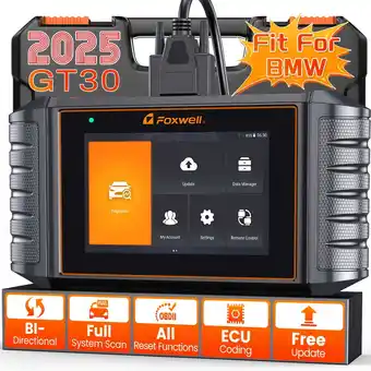 Walmart FOXWELL GT30 Bidirectional Car All System Active Test OBD2 Scanner Car Diagnostic Tool offer