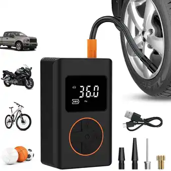 Walmart Tidymend Cordless Tire Inflator Portable 150 Psi Air Compressor Tire Pumps for Car, Bicycle offer