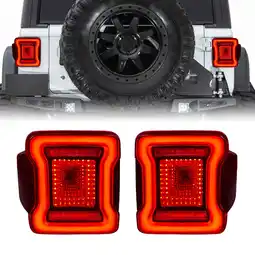 Walmart AMERICAN MODIFIED Red Lens Tunnel Tail Lights, 07-18 Jeep Wrangler JK/JKU offer