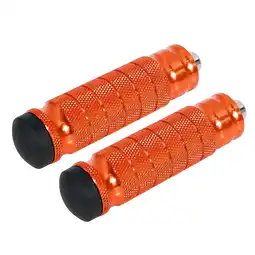 Walmart Unique Bargains 1 Pair Orange Universal Motorcycle Motorbike Foot Pegs Pedal Rear Footrest offer